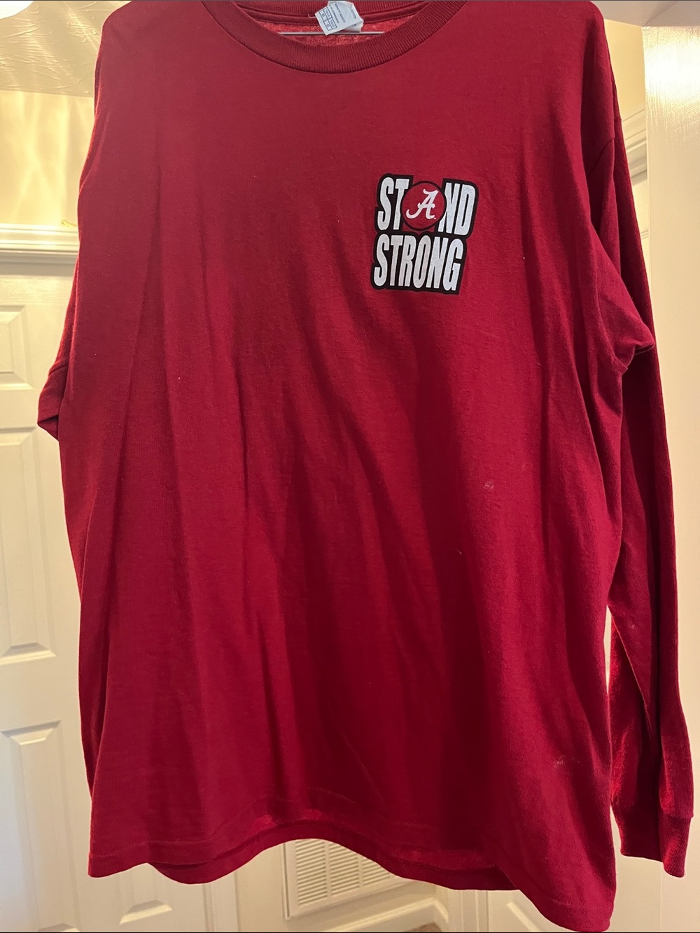 Alabama 'Stand Strong' Long-Sleeve T-Shirt - Crimson